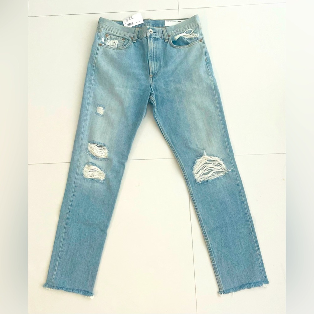 RAG & BONE JEANS HIGH-RISE STRAIGHT-LEG
